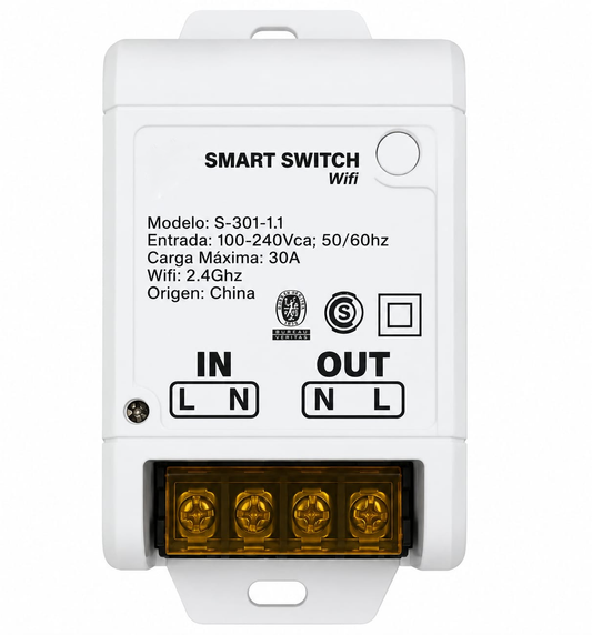 Switch Smart 30a Wifi Programable Ahorro Energía
