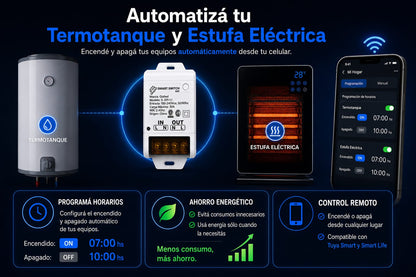 Switch Smart 30a Wifi Programable Ahorro Energía